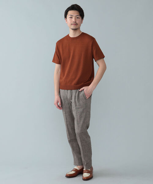 BEAMS F(ビームスエフ)の「RAffa MOLINA × BEAMS F / 別注 クルーネック ニット(Tシャツ/カットソー・メンズ・イエロー/インディゴブルー/オレンジ系その他7・MEDIUM/LARGE/SMALL)」の6枚目の写真