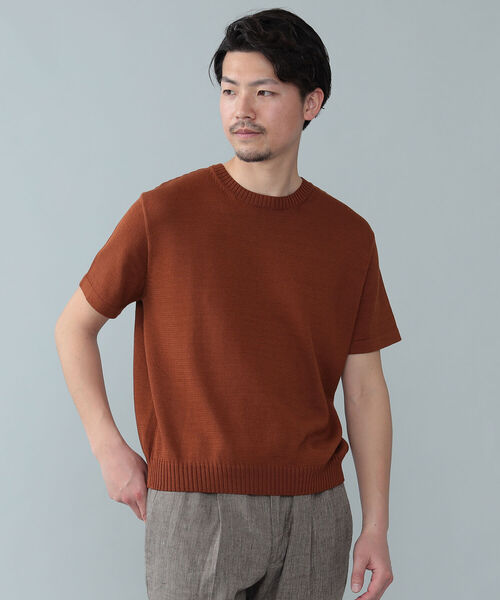 BEAMS F(ビームスエフ)の「RAffa MOLINA × BEAMS F / 別注 クルーネック ニット(Tシャツ/カットソー・メンズ・イエロー/インディゴブルー/オレンジ系その他7・MEDIUM/LARGE/SMALL)」の7枚目の写真