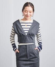 ＜UNITED ARROWS＞デニムライク ビスチェ W†