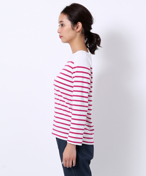 MYSELF ABAHOUSE(マイセルフアバハウス)の「※公開NG【VERY 5月号掲載】パネルボーダーボートネックプルオーバー(Tシャツ/カットソー・レディース・ネイビー/ピンク/レッド/グレー/グリーン/ブラック・FREE)」の13枚目の写真