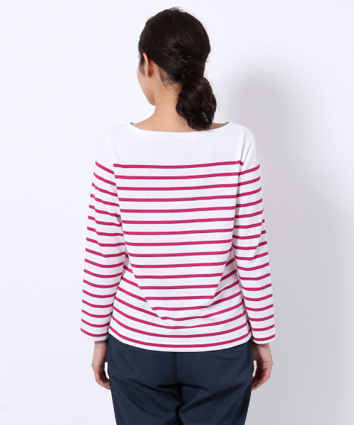 MYSELF ABAHOUSE(マイセルフアバハウス)の「※公開NG【VERY 5月号掲載】パネルボーダーボートネックプルオーバー(Tシャツ/カットソー・レディース・ネイビー/ピンク/レッド/グレー/グリーン/ブラック・FREE)」の14枚目の写真