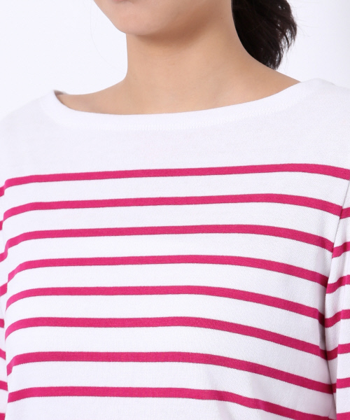 MYSELF ABAHOUSE(マイセルフアバハウス)の「※公開NG【VERY 5月号掲載】パネルボーダーボートネックプルオーバー(Tシャツ/カットソー・レディース・ネイビー/ピンク/レッド/グレー/グリーン/ブラック・FREE)」の15枚目の写真