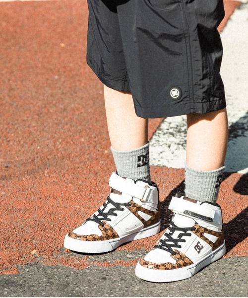セール】Ks PURE HIGH-TOP SE/DCキッズハイカットスニーカー