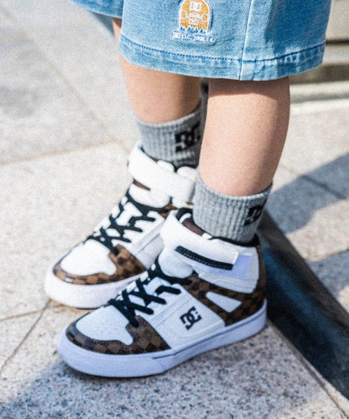 セール】Ks PURE HIGH-TOP SE/DCキッズハイカットスニーカー