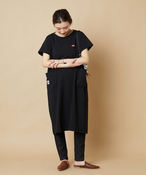 新品＊フリークスストア別注チャムス＊半袖スウェットワンピース CHUMS/CHUMS×FREAK'S STORE チャムス 別注 ワンポイント刺繍