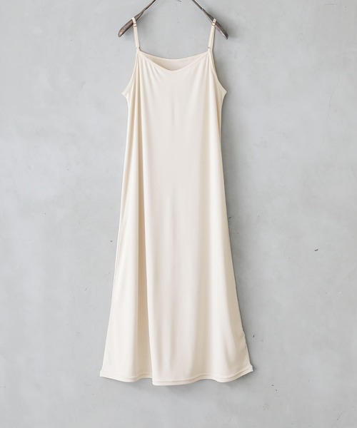 n'OrLABEL（ノアールレーベル）の「『インナーペチワンピース』（インナーウェア/肌着・レディース・ライトベージュ/モカ/ブラック・2/1）」の3枚目の写真