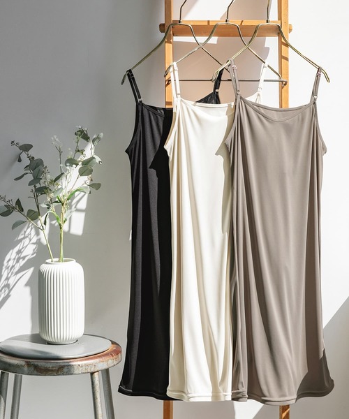 n'OrLABEL（ノアールレーベル）の「『インナーペチワンピース』（インナーウェア/肌着・レディース・ライトベージュ/モカ/ブラック・2/1）」の4枚目の写真