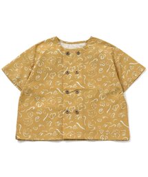 Ampersand | premier ダブルボタンノーカラー半袖シャツ(シャツ/ブラウス)