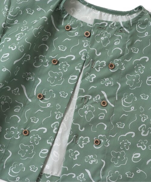 Ampersand（アンパサンド）の「premier ダブルボタンノーカラー半袖シャツ（シャツ/ブラウス・キッズ・ベージュ/イエロー/ブラウン/グリーン/グレー・100/120/70/80/130/90/140/110）」の14枚目の写真