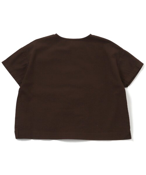 Ampersand（アンパサンド）の「premier ダブルボタンノーカラー半袖シャツ（シャツ/ブラウス・キッズ・ベージュ/イエロー/ブラウン/グリーン/グレー・100/120/70/80/130/90/140/110）」の19枚目の写真