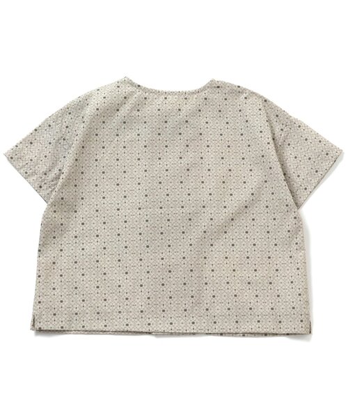 Ampersand（アンパサンド）の「premier ダブルボタンノーカラー半袖シャツ（シャツ/ブラウス・キッズ・ベージュ/イエロー/ブラウン/グリーン/グレー・100/120/70/80/130/90/140/110）」の21枚目の写真