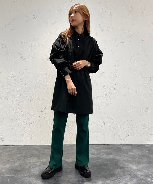 バンドカラーチュニックシャツ【ZOZOTOWN限定アイテム】