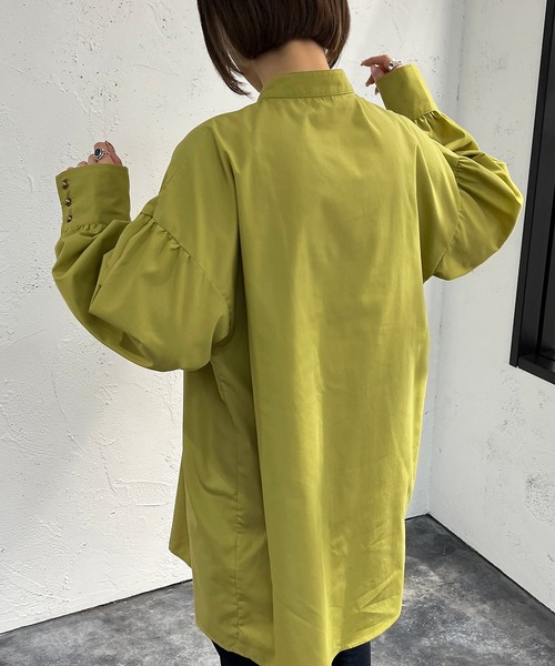 バンドカラーチュニックシャツ【ZOZOTOWN限定アイテム】