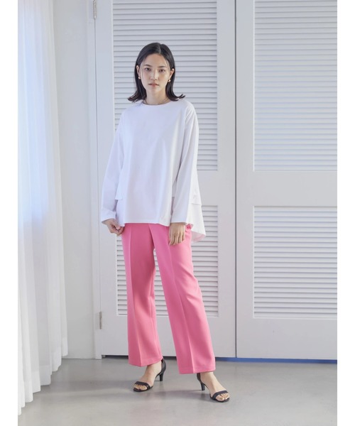 AMERICAN HOLIC（アメリカンホリック）の「バックティアードカットプルオーバー（Tシャツ/カットソー・レディース・オフホワイト/ブラック/ブラウン・M/L）」の9枚目の写真