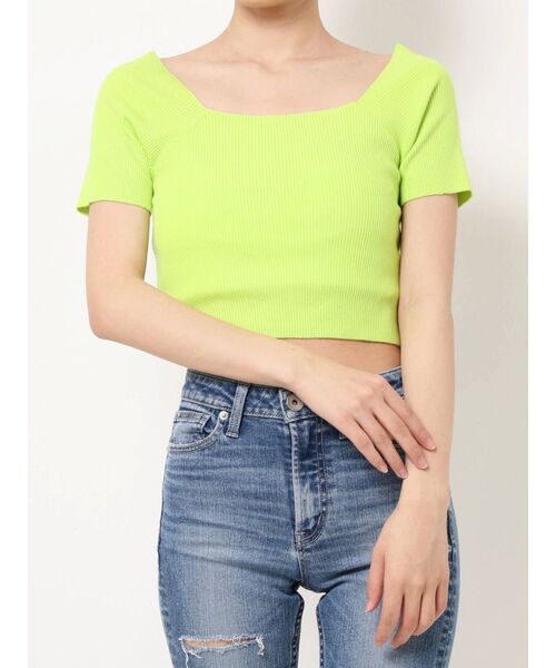 GYDA(ジェイダ)の「2WAYカシュクールニット TOPS(ニット/セーター・レディース・ブラック/オフホワイト/ライトグリーン・FREE)」の20枚目の写真