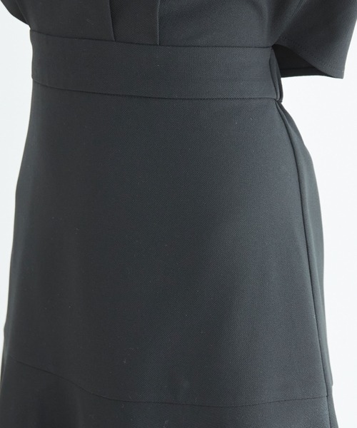 vis-`a-vis(ビサビ)の「【WEB限定】【洗える】リネンライクバックリボンワンピース(ワンピース・レディース・ブラック/グリーン系その他/キナリ・FREE)」の12枚目の写真