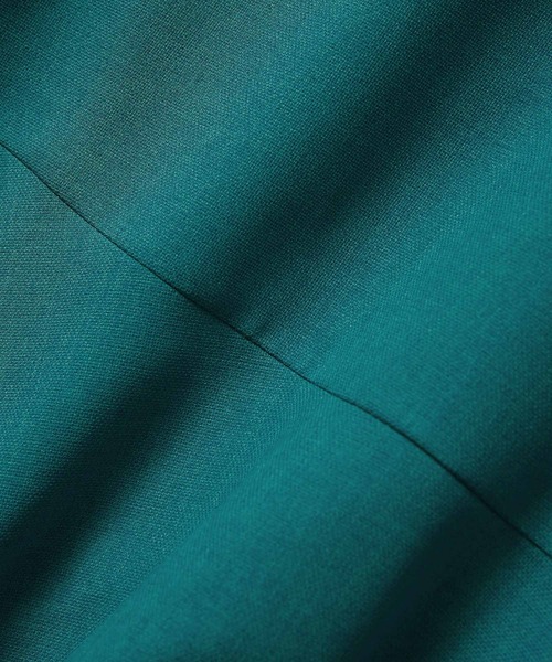 vis-`a-vis(ビサビ)の「【WEB限定】【洗える】リネンライクバックリボンワンピース(ワンピース・レディース・ブラック/グリーン系その他/キナリ・FREE)」の6枚目の写真