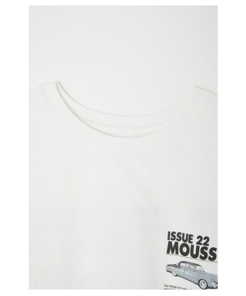 MOUSSY(マウジー)の「ISSUE 22 Tシャツ(Tシャツ/カットソー・レディース・ホワイト/ブラック/ホワイト系その他2/レッド・FREE)」の16枚目の写真