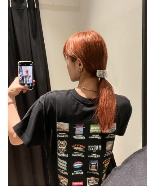 MOUSSY(マウジー)の「ISSUE 22 Tシャツ(Tシャツ/カットソー・レディース・ホワイト/ブラック/ホワイト系その他2/レッド・FREE)」の9枚目の写真