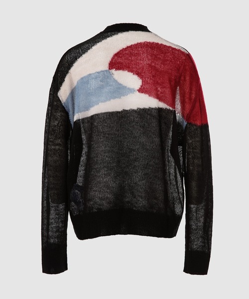 C2H4(シーツーエイチフォー)の「ELLIPSE PANELLED MOHAIR SWEATER(ニット/セーター・メンズ・ブラック・M/L/XL)」の2枚目の写真
