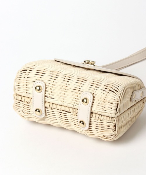 LEPSIM（レプシィム）の「ラタンミニショルダー　263009（かごバッグ・レディース・ブラック/オフホワイト・ONE SIZE）」の16枚目の写真