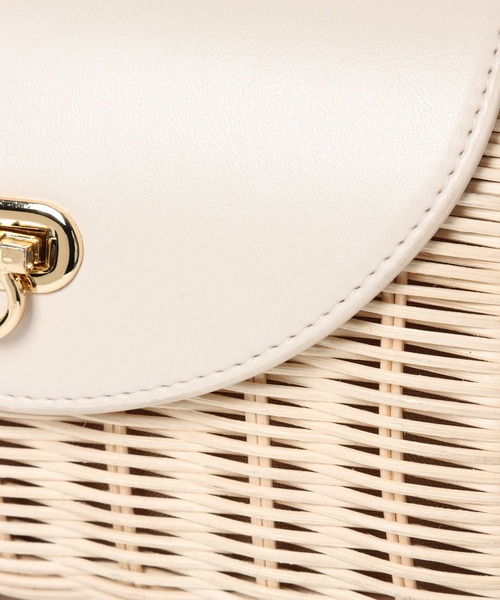 LEPSIM（レプシィム）の「ラタンミニショルダー　263009（かごバッグ・レディース・ブラック/オフホワイト・ONE SIZE）」の19枚目の写真
