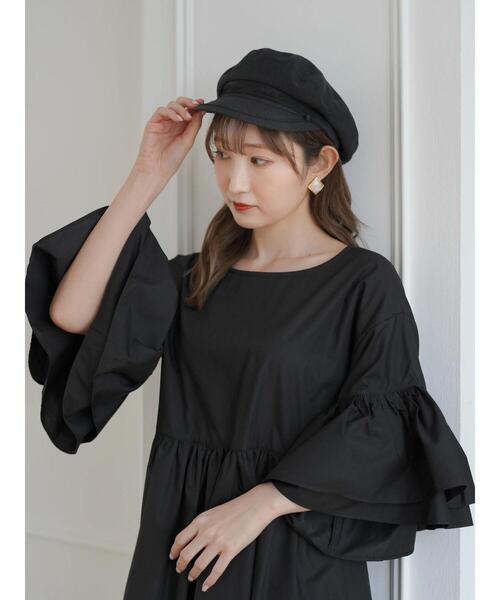 Areeam（アリーム）の「前後2way袖フリルミニワンピース（ワンピース・レディース・ブラック/ピンク/イエロー・FREE）」の9枚目の写真