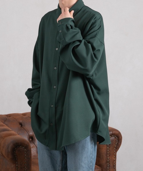 kutir(クティール)の「トロミルーズシャツ(シャツ/ブラウス・メンズ・ホワイト/ライトブルー/ダークブラウン/グリーン・MEDIUM/LARGE)」の4枚目の写真