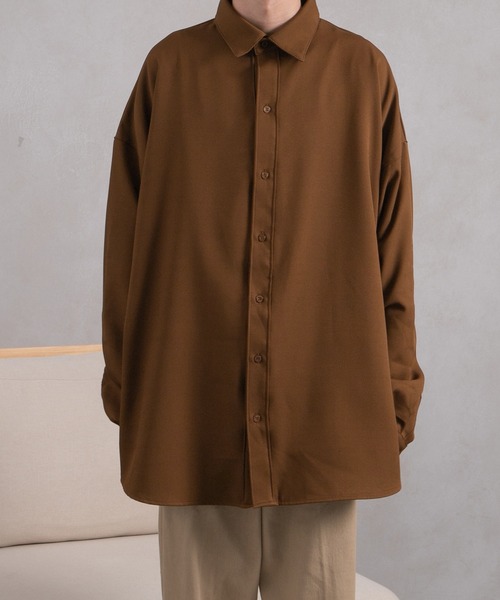 kutir(クティール)の「トロミルーズシャツ(シャツ/ブラウス・メンズ・ホワイト/ライトブルー/ダークブラウン/グリーン・MEDIUM/LARGE)」の6枚目の写真