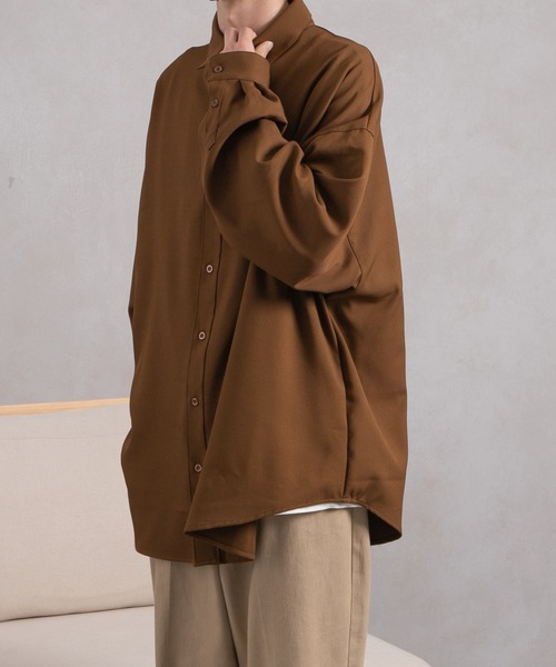 kutir(クティール)の「トロミルーズシャツ(シャツ/ブラウス・メンズ・ホワイト/ライトブルー/ダークブラウン/グリーン・MEDIUM/LARGE)」の18枚目の写真