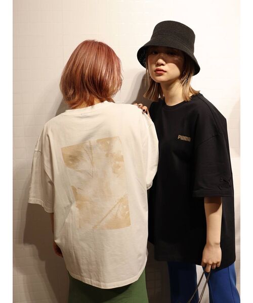 PUMA（プーマ）の「【MURUA×PUMA】シークレットロゴユニセックスTee（Tシャツ/カットソー・レディース・ホワイト/ブラック・FREE）」の3枚目の写真