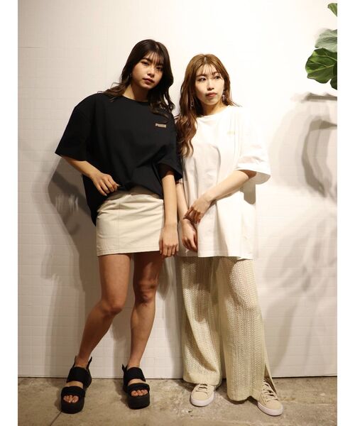 PUMA（プーマ）の「【MURUA×PUMA】シークレットロゴユニセックスTee（Tシャツ/カットソー・レディース・ホワイト/ブラック・FREE）」の5枚目の写真