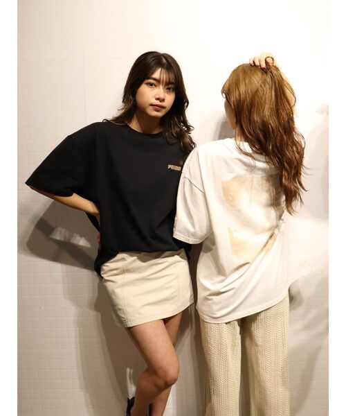 PUMA（プーマ）の「【MURUA×PUMA】シークレットロゴユニセックスTee（Tシャツ/カットソー・レディース・ホワイト/ブラック・FREE）」の6枚目の写真