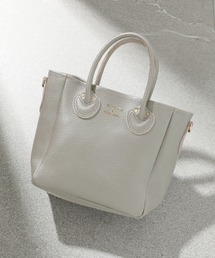 ヤングアンドオルセン　トートバッグ　Dカン付き　ベージュ YOUNG&OLSEN/ヤングアンドオルセン】EMBOSSED LEATHER D TOTE M