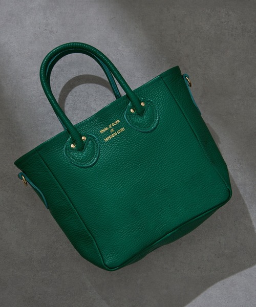 YOUNG&OLSEN The DRYGOODS STORE（ヤングアンドオルセン）の「【YOUNG&OLSEN】EMBOSSED LEATHER TOTE S（トートバッグ・レディース・ライトグレー/ブラック/ベージュ/ブラウン/グリーン/グレイッシュベージュ/ブラウン系その他3/グレー系その他2・FREE）」の8枚目の写真