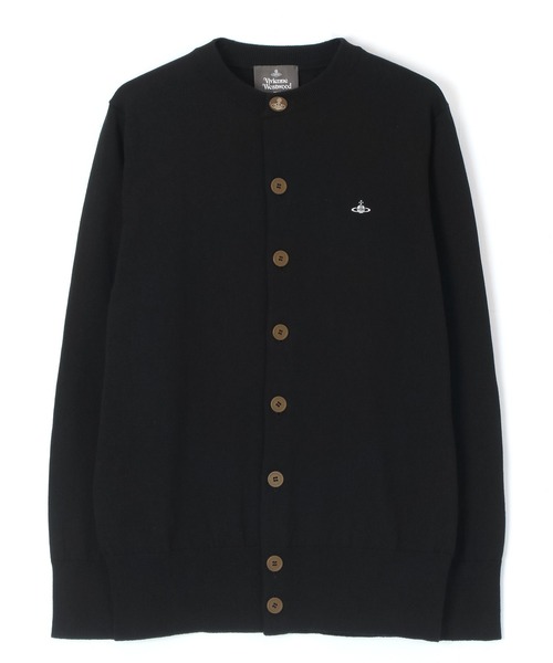 R*マ様 Vivienne Westwood ブラック長袖カーディガン M ｵｰｶﾞﾆｯｸ裏毛ｽﾅｯﾌﾟｶｰﾃﾞｨｶﾞﾝ（カーディガン/ボレロ）｜Vivienne Westwood