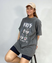 【ムラサキスポーツ別注】 KISS/キッス ビッグシルエット 古着風ロックTシャツ/ROCK Tシャツ EP-MU002