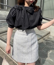 one after another NICE CLAUP | パフスリーブ2WAYボウタイブラウス(シャツ/ブラウス)