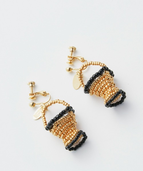 THEATRE PRODUCTS（シアタープロダクツ）の「BEADS BASKET EARRING / ビーズバスケットイヤリング（イヤリング・レディース・ブラック/パープル/レッド/シルバー/ゴールド・FREE）」の5枚目の写真