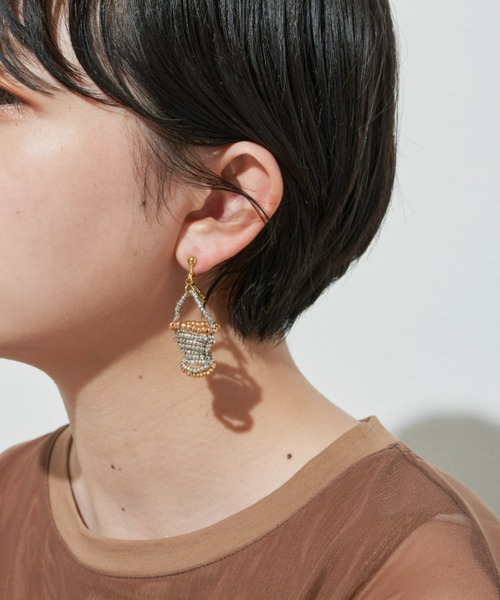 THEATRE PRODUCTS（シアタープロダクツ）の「BEADS BASKET EARRING / ビーズバスケットイヤリング（イヤリング・レディース・ブラック/パープル/レッド/シルバー/ゴールド・FREE）」の10枚目の写真