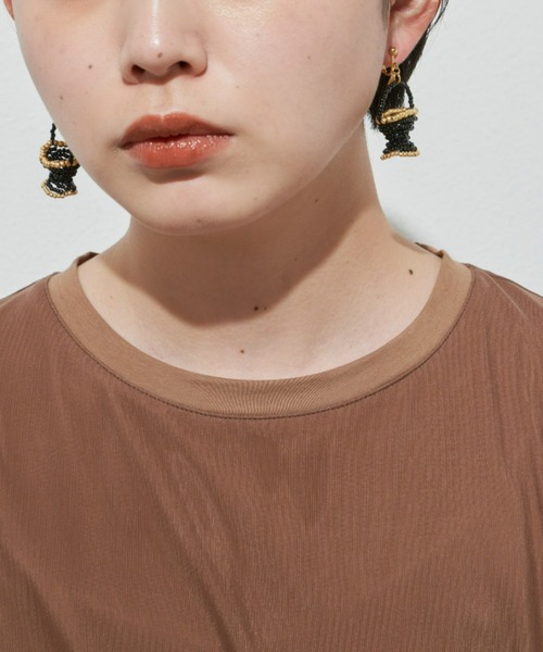 THEATRE PRODUCTS（シアタープロダクツ）の「BEADS BASKET EARRING / ビーズバスケットイヤリング（イヤリング・レディース・ブラック/パープル/レッド/シルバー/ゴールド・FREE）」の7枚目の写真