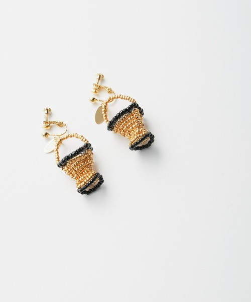 THEATRE PRODUCTS（シアタープロダクツ）の「BEADS BASKET EARRING / ビーズバスケットイヤリング（イヤリング・レディース・ブラック/パープル/レッド/シルバー/ゴールド・FREE）」の11枚目の写真