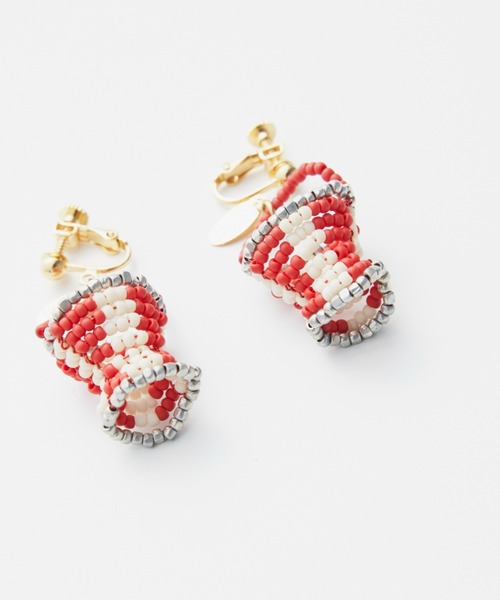 THEATRE PRODUCTS（シアタープロダクツ）の「BEADS BASKET EARRING / ビーズバスケットイヤリング（イヤリング・レディース・ブラック/パープル/レッド/シルバー/ゴールド・FREE）」の14枚目の写真
