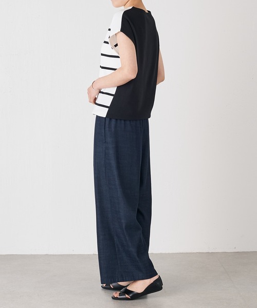 BEARDSLEY（ビアズリー）の「フレンチニット（ニット/セーター・レディース・ホワイト/ブルー・FREE）」の4枚目の写真