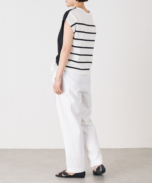 BEARDSLEY（ビアズリー）の「フレンチニット（ニット/セーター・レディース・ホワイト/ブルー・FREE）」の12枚目の写真