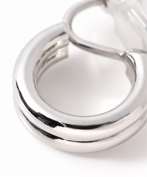 plage（プラージュ）の「【ucalypt/ユーカリプト】BASIC DOUBLE イヤリング（イヤリング・レディース・シルバー・FREE）」の5枚目の写真