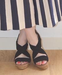 GAIMO | GAIMO:スエードクロスサンダル15SS（blk）□(サンダル)