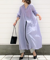 Q | エアリーコットンロングワンピース(ワンピース)