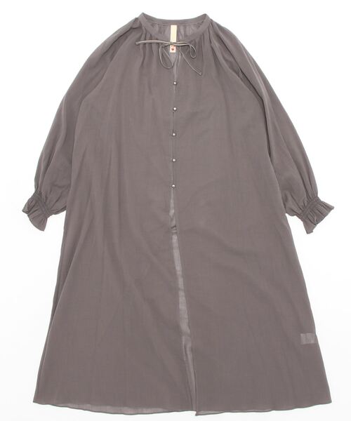 Q(キュー)の「エアリーコットンロングワンピース(ワンピース・レディース・ブラウン/ラベンダー・MEDIUM)」の6枚目の写真