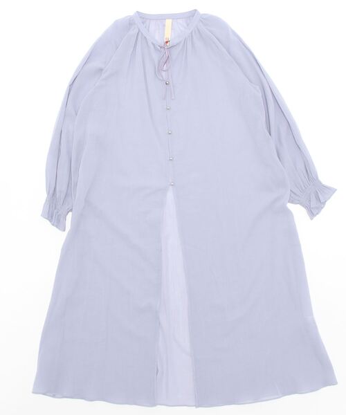 Q(キュー)の「エアリーコットンロングワンピース(ワンピース・レディース・ブラウン/ラベンダー・MEDIUM)」の7枚目の写真